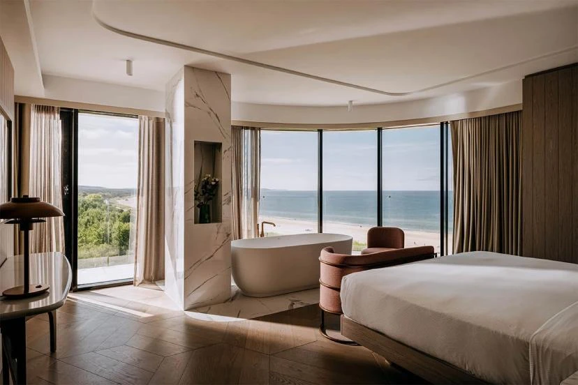 Widok na morze z hotelu w Świnoujściu z pokoju nr 1 - Hilton Świnoujście Resort & Spa