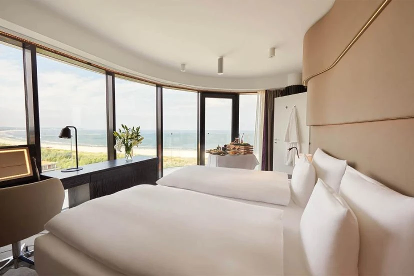 Widok na morze z hotelu w Świnoujściu z pokoju nr 3 - Radisson Blu Resort